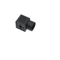 MENCOM SOLENOID VALVE CONNECTOR&lt;BR&gt;FORM A DIN 2+G 1/2&quot; NPT THR 250VAC/DC (BK)